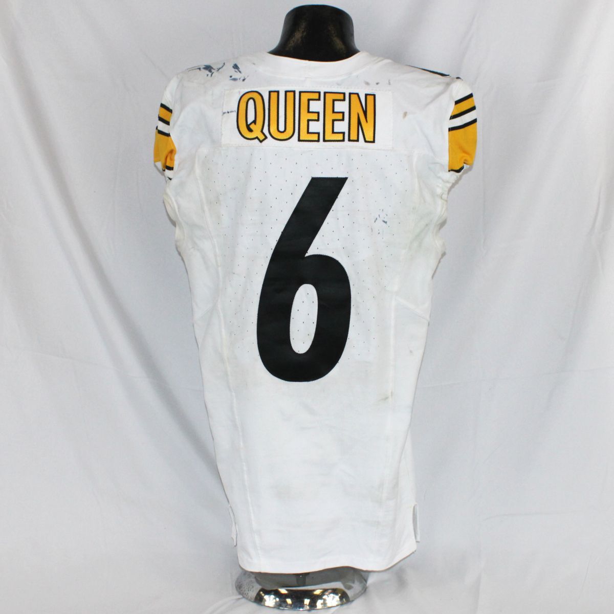 Pittsburgh Steelers #6 Patrick Queen 2025 Away Game Used Jersey