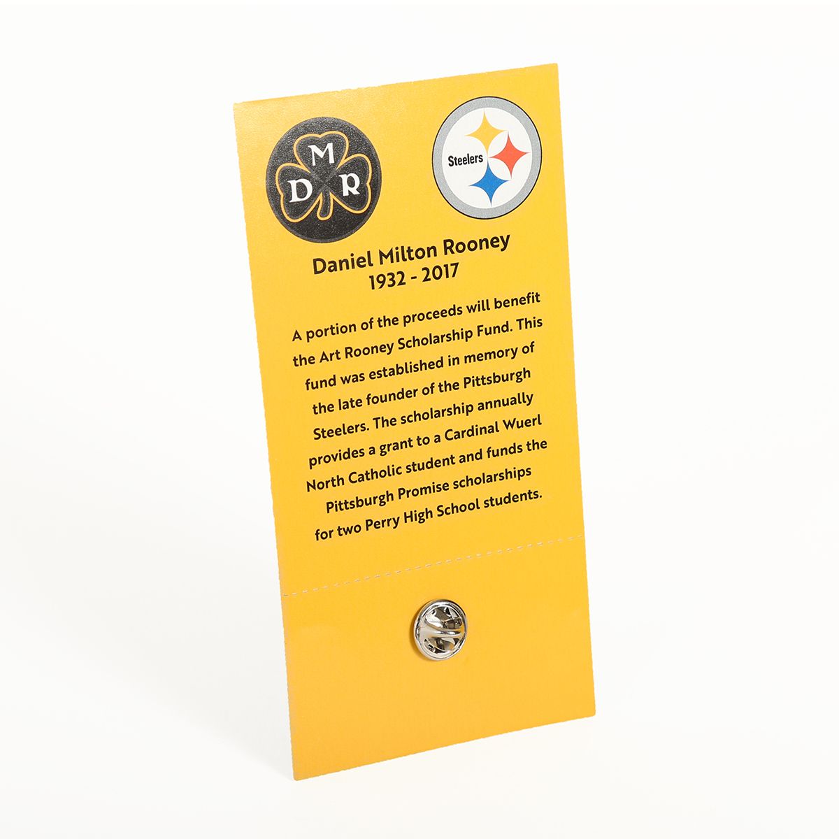 Pittsburgh Steelers DMR Shamrock Lapel Pin 3 Pittsburgh Steelers DMR Shamrock Lapel Pin