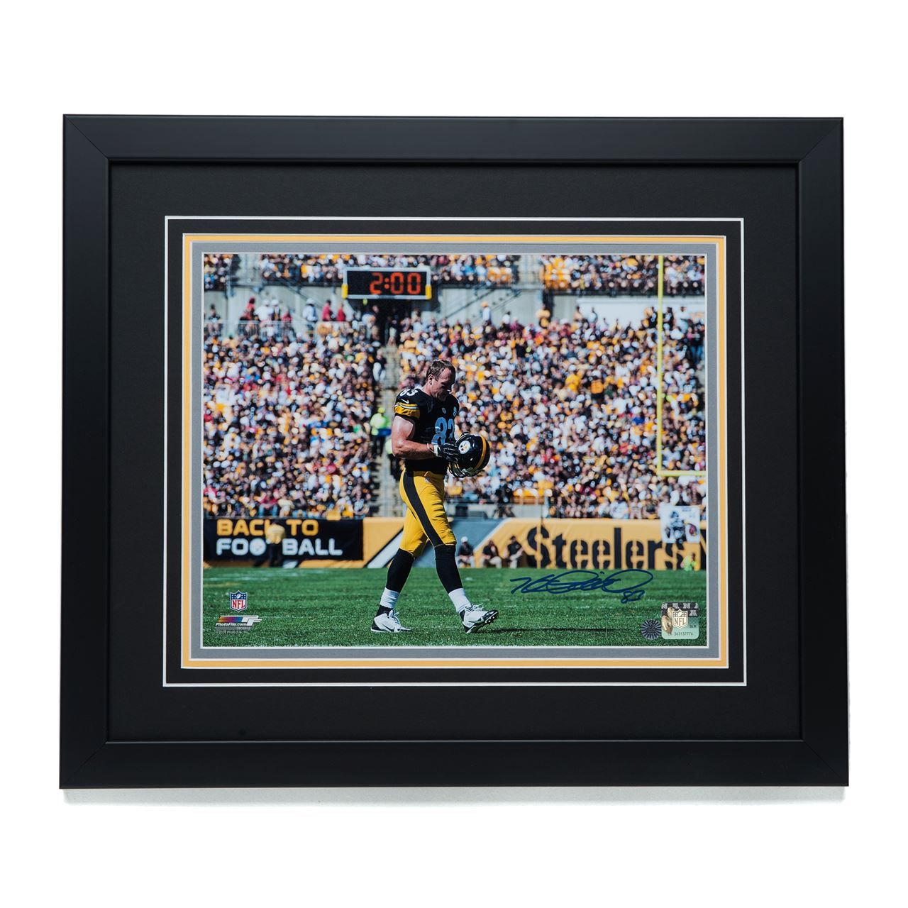 Pittsburgh Steelers #83 Heath Miller Signed 11x14 '2:00 Minute Warning' Framed Photo 3 Pittsburgh Steelers #83 Heath Miller Signed 11x14 '2:00 Minute Warning' Framed Photo