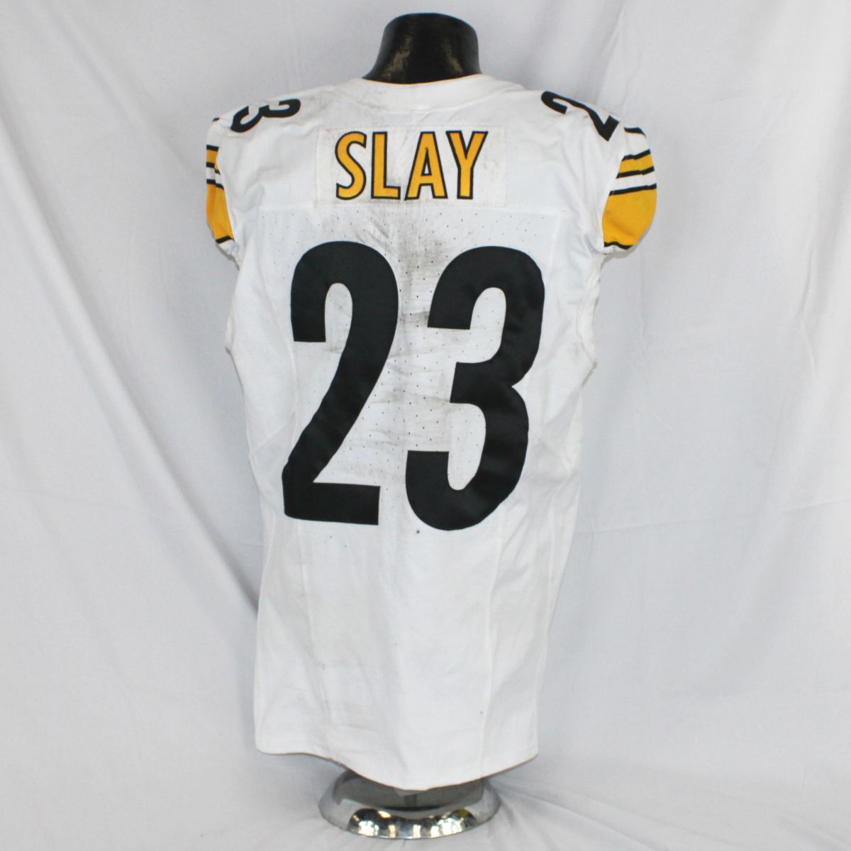 Pittsburgh Steelers #23 Darius Slay 2025 Away Game Used Jersey 6 Pittsburgh Steelers #23 Darius Slay 2025 Away Game Used Jersey