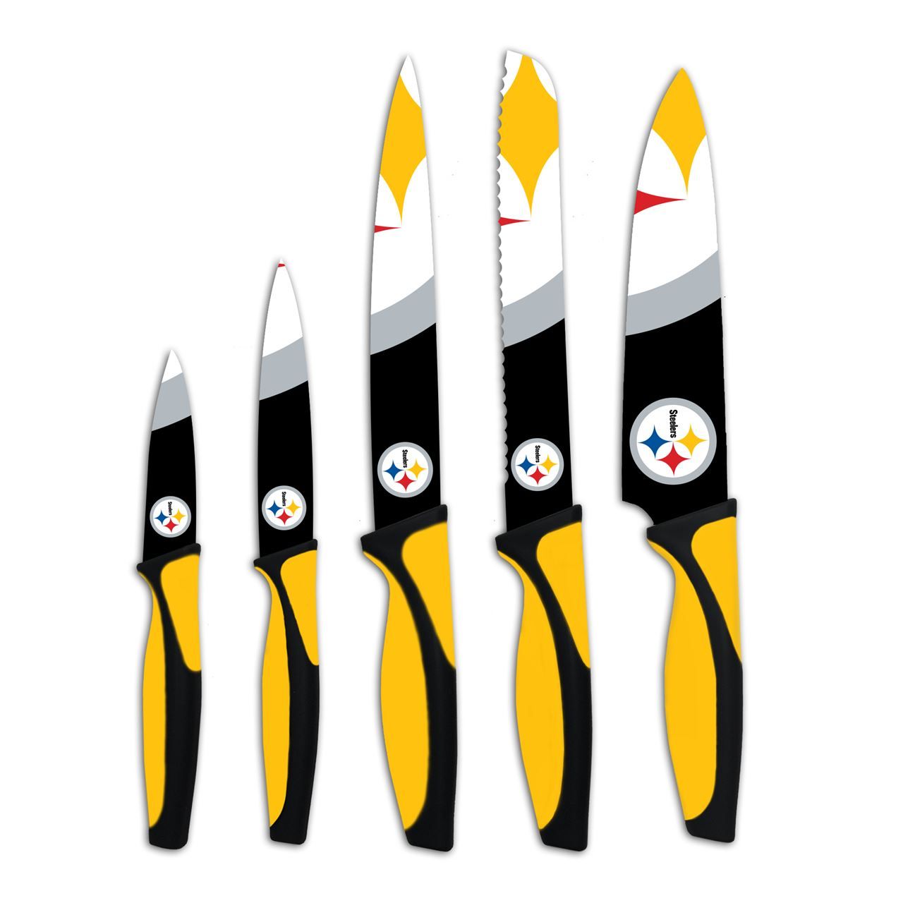 Pittsburgh Steelers 5 Piece Cutlery Knife Set 3 Pittsburgh Steelers 5 Piece Cutlery Knife Set
