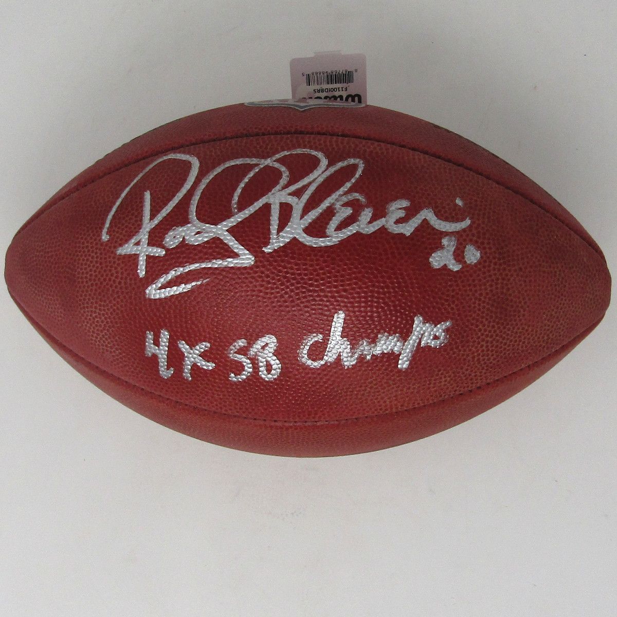 Pittsburgh Steelers #20 Rocky Bleier Autographed Wilson NFL 'The Duke' Authentic Game Football 3 Pittsburgh Steelers #20 Rocky Bleier Autographed Wilson NFL 'The Duke' Authentic Game Football