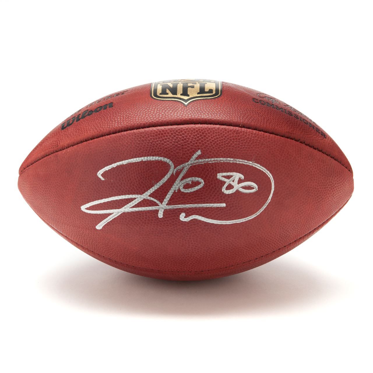 Pittsburgh Steelers #86 Hines Ward Autographed Wilson NFL 'The Duke' Authentic Game Football 3 Pittsburgh Steelers #86 Hines Ward Autographed Wilson NFL 'The Duke' Authentic Game Football