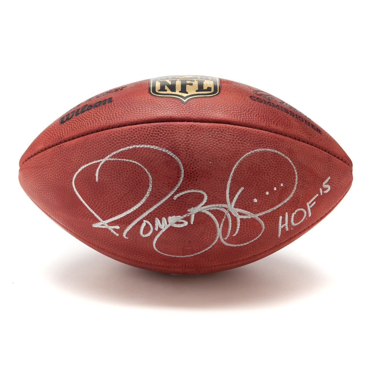 Pittsburgh Steelers #36 Jerome Bettis Autographed Wilson NFL 'The Duke' Authentic Game Football 2 Pittsburgh Steelers #36 Jerome Bettis Autographed Wilson NFL 'The Duke' Authentic Game Football