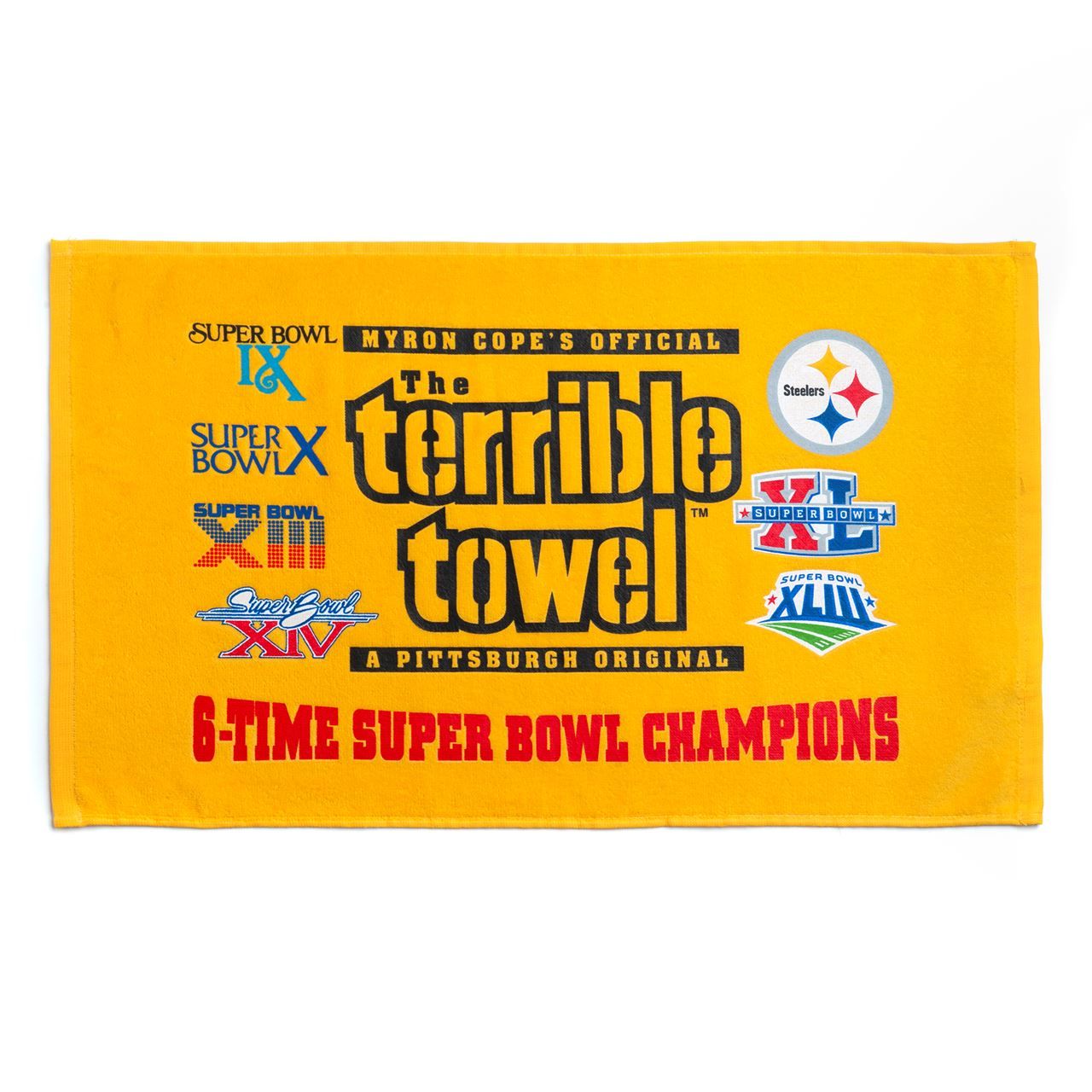 Pittsburgh Steelers 6-TIME Super Bowl Champs Terrible Towel® 3 Pittsburgh Steelers 6-TIME Super Bowl Champs Terrible Towel®