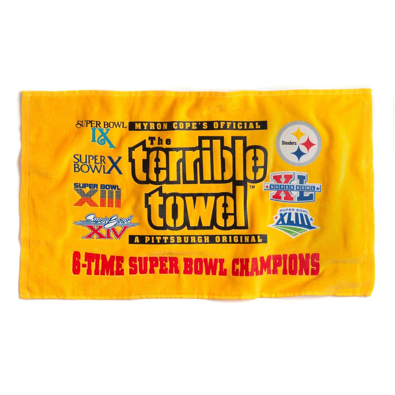 Pittsburgh Steelers 6-TIME Super Bowl Champs Terrible Towel®