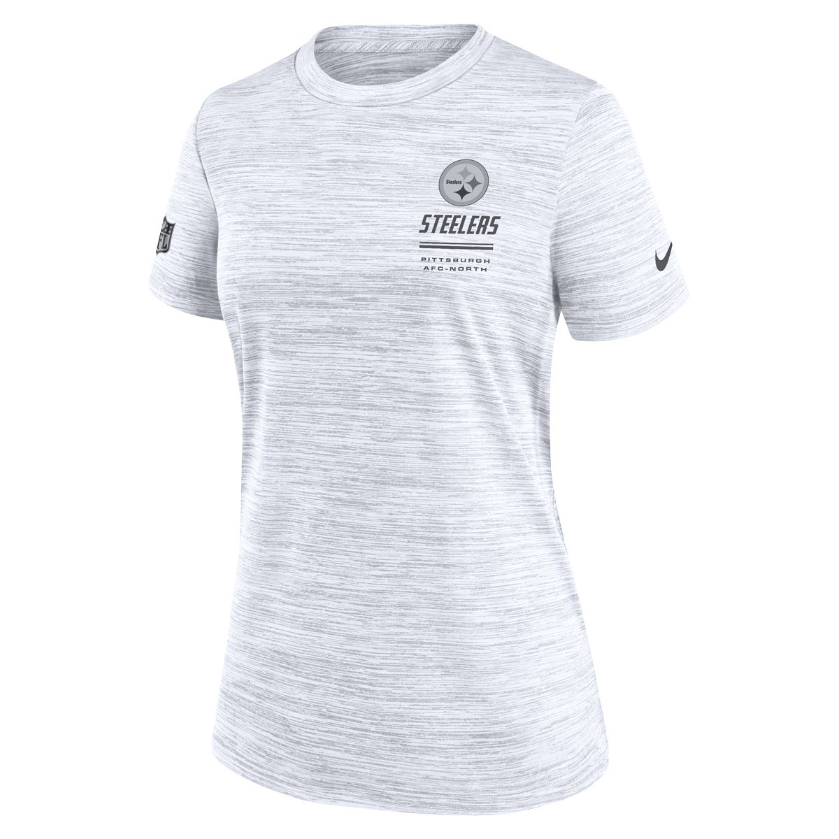 Pittsburgh Steelers Women's Nike Sideline White Velocity Short Sleeve T-Shirt
