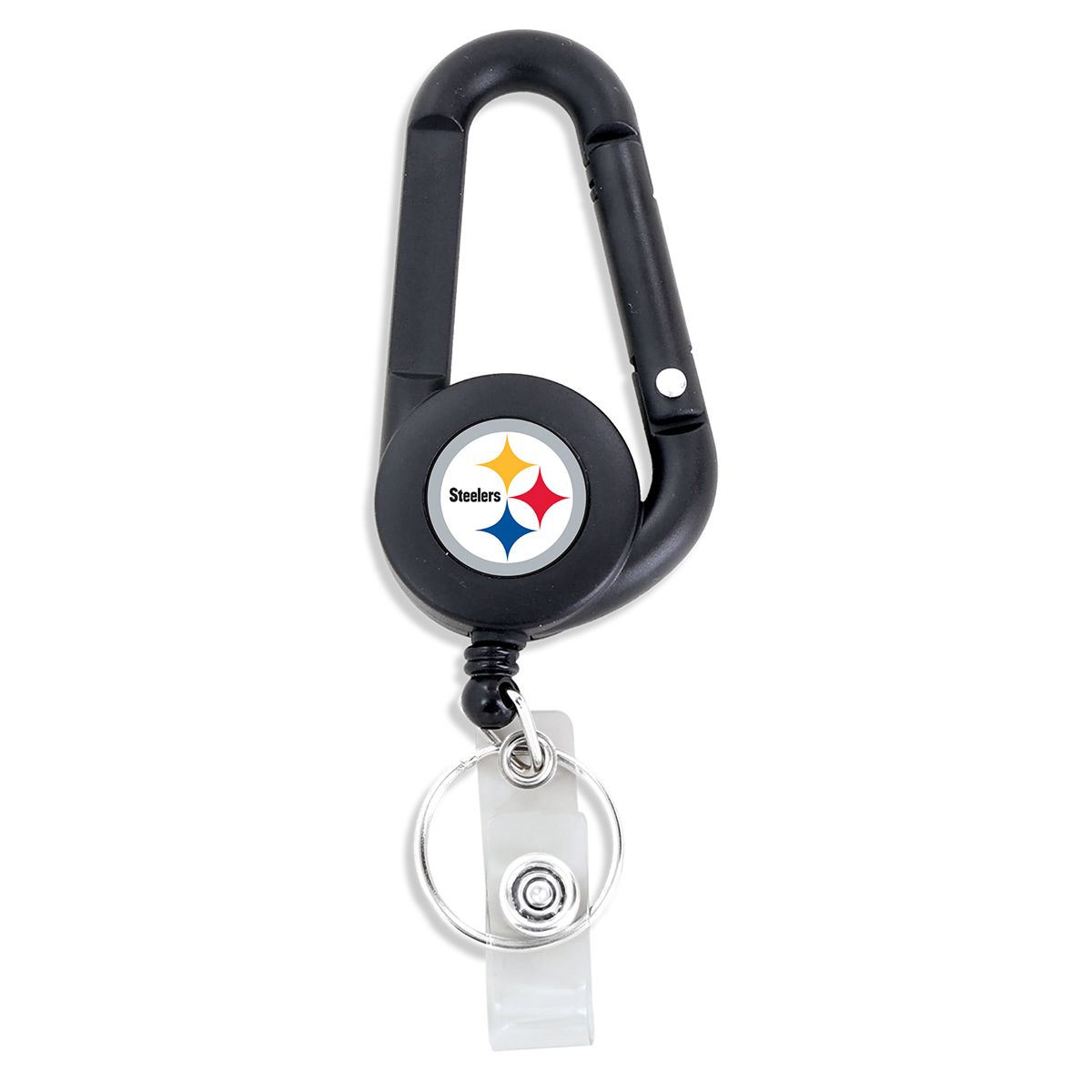 Pittsburgh Steelers Badge Reel Carabiner